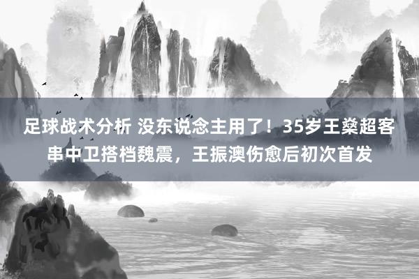 足球战术分析 没东说念主用了！35岁王燊超客串中卫搭档魏震，王振澳伤愈后初次首发